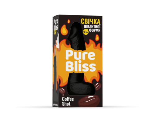 Ароматна свічка пікантної форми Pure Bliss Black Coffee Shot (Кава) 15 см