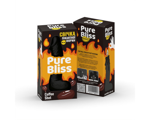 Ароматна свічка пікантної форми Pure Bliss Black Coffee Shot (Кава) 15 см