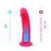 Фалоімітатор з вібрацією SilexD Henry Vibro Pink (MODEL 2 size 7in) + LRS, діаметр 4,4 см
