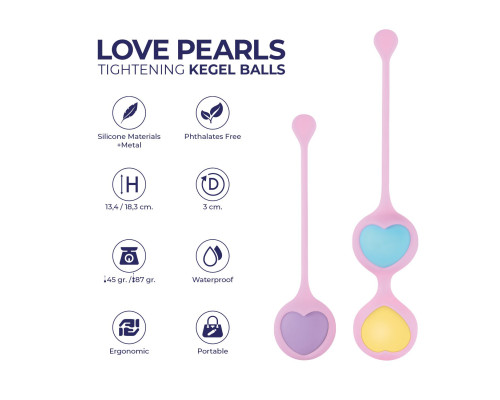 Вагінальні кульки Wooomy Love Pearls