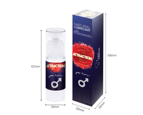 Розпродаж!!! Змазка MAI Attraction for Him (50 мл) з феромонами для нього (термін 09.2026)
