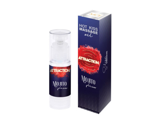 Розпродаж!!! Їстівна масажна олія MAI Attraction Mojito Hot Kiss 50 мл (термін 09.2026)