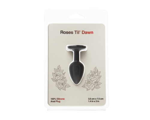 Анальна пробка BMS Roses Til’ Dawn Silicone Anal Plug Small