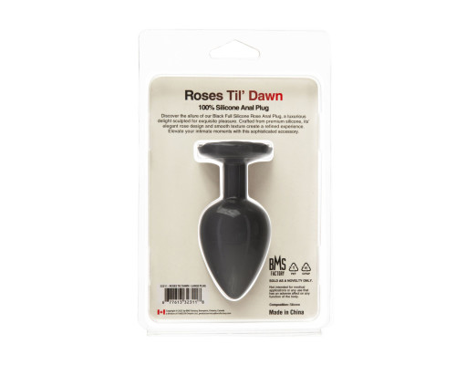 Анальна пробка BMS Roses Til’ Dawn Silicone Anal Plug Large