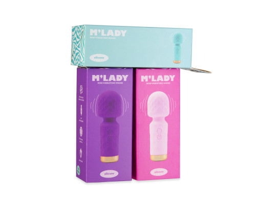 Вібромасажер M’Lady Mini Vibrating Wand Purple