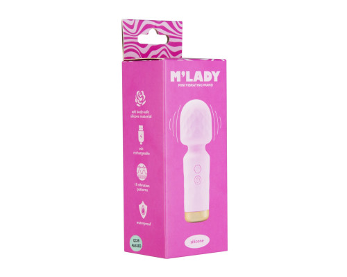 Вібромасажер M’Lady Mini Vibrating Wand Pink