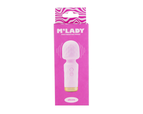 Вібромасажер M’Lady Mini Vibrating Wand Pink