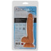 Фалоімітатор ADDICTION Steven 7.5" Silicone Dong Caramel, віброкуля в подарунок