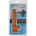 Фалоімітатор ADDICTION Steven 7.5" Silicone Dong Caramel, віброкуля в подарунок