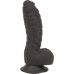 Фалоімітатор ADDICTION Ben 7" Dildo With Balls Black, віброкуля в подарунок
