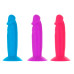 Набір фалоімітаторів ADDICTION Silly Willy 3.3” Silicone Dildo, 3 кольори, 12 шт