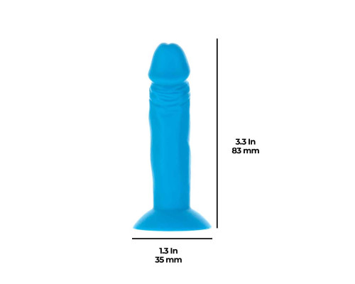 Набір фалоімітаторів ADDICTION Silly Willy 3.3” Silicone Dildo, 3 кольори, 12 шт