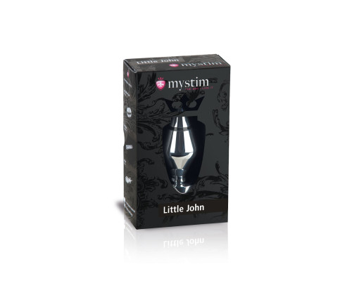 Металева анальна пробка Mystim Little John для електростимулятора, діаметр 4см