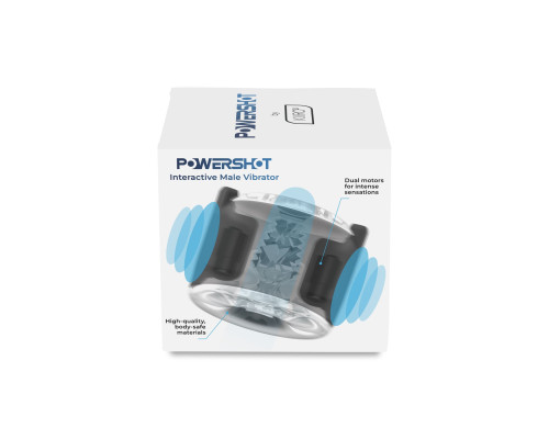 Інтерактивний мастурбатор 2в1 з вібрацією KIIROO PowerShot, компактний, 2 вібромотори