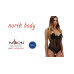 Боді з відкритими грудьми Passion Exclusive NORTH BODY S/M, black