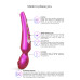 Стимулятор для клітора Love To Love Pleaser Iridescent Berry, ефект постукування, 5 режимів