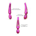 Стимулятор для клітора Love To Love Pleaser Iridescent Berry, ефект постукування, 5 режимів