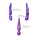 Стимулятор для клітора Love To Love Pleaser Iridescent Night, ефект постукування, 5 режимів