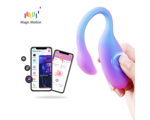 Смарт-віброяйце Magic Motion Flamingo Max Blue 2 в 1: віброяйце та тренажер Кегеля, 10 режимів