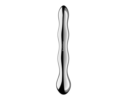 Металевий дилдо Satisfyer Cosmic Crest 2, двосторонній, можна нагрівати й охолоджувати