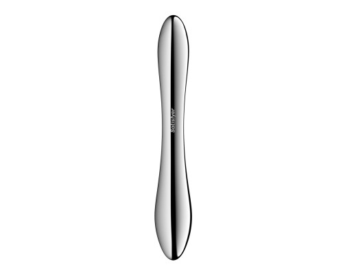 Металевий дилдо Satisfyer Pure Gravity 1, двосторонній, можна нагрівати й охолоджувати, 939 г