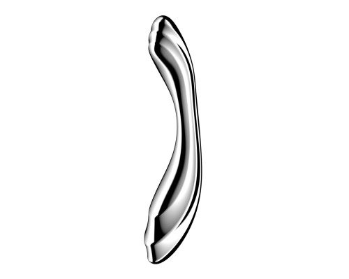 Металевий дилдо Satisfyer Pure Gravity 2, двосторонній, можна нагрівати й охолоджувати, дуже важкий
