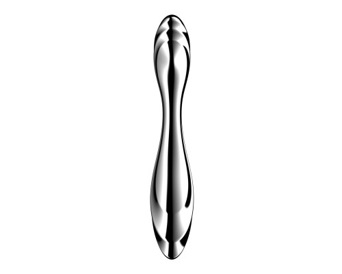 Металевий дилдо Satisfyer Pure Gravity 2, двосторонній, можна нагрівати й охолоджувати, дуже важкий
