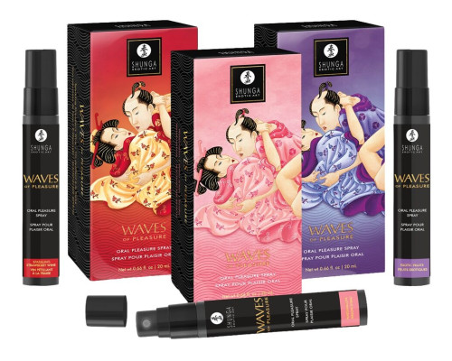 Спрей для посилення слиновиділення Shunga Waves of Pleasure Strawberry Sparkling Wine