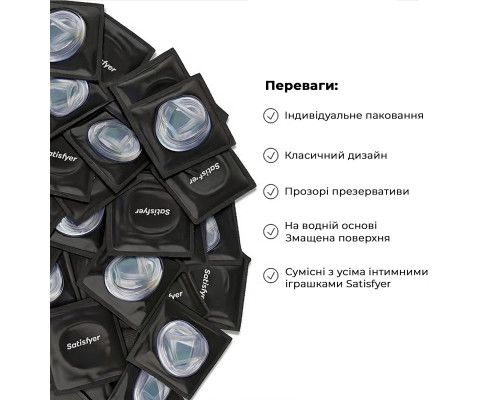 Набір презервативів Satisfyer Premium Condoms XS (45 мм) 100 шт