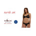 Комплект білизни Passion Exclusive NORTH SET XXL/XXXL, black, ліф і трусики з елементами під латекс