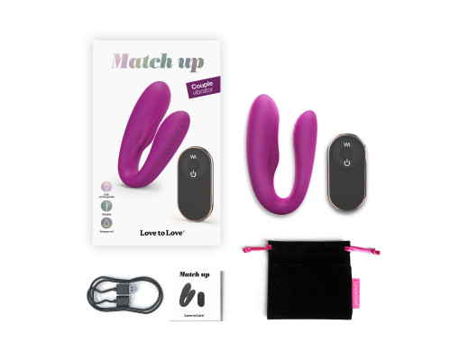 Вібратор для пар із пультом ДК Love To Love MATCH UP - SWEET ORCHID (м'ята упаковка!!!)