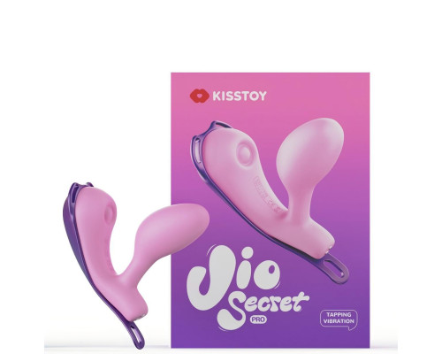 Смарт-віброяйце зі стимуляцією клітора KISSTOY Viosecret Pro, реагує на стискання, пояс для кріплення
