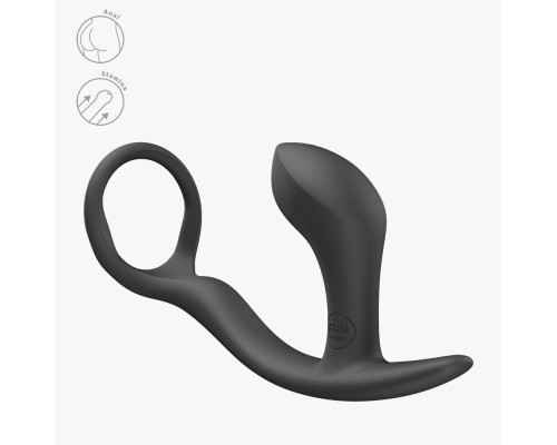 Анальна пробка з ерекційним кільцем Fun Factory BOOTIE RING Black