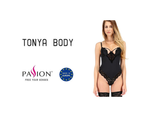 Розпродаж!!! Боді TONYA BODY black L/XL - Passion Exclusive