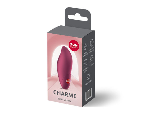 Віброкуля Fun Factory Charme Wine Red, 12 режимів, перезаряджувана