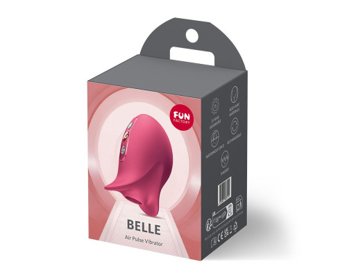 Вакуумний стимулятор Fun Factory Belle Raspberry, 11 режимів роботи, перезаряджуваний