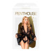 Комплект пеньюар, трусики з доступом та бралет Penthouse - Hypnotic Power Black XL (м'ята упаковка!!!)