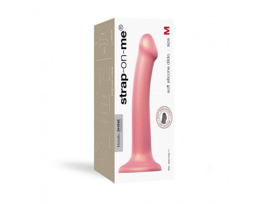 Насадка для страпону Strap-On-Me Mono Density Dildo Rose M (м'ята упаковка!!!)
