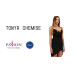 Сорочка приталена Passion Exclusive TONYA CHEMISE S/M, black, трусики