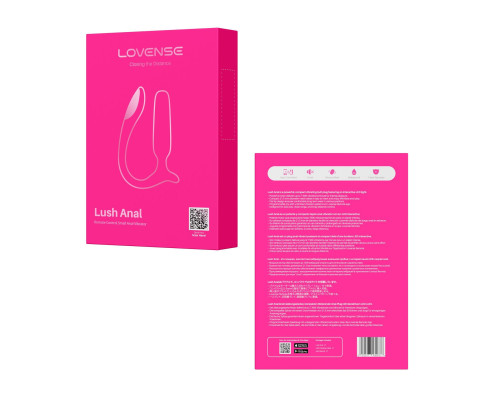 Анальна смарт-вібропробка Lovense Lush Anal, дуже потужна, LED-підсвічування