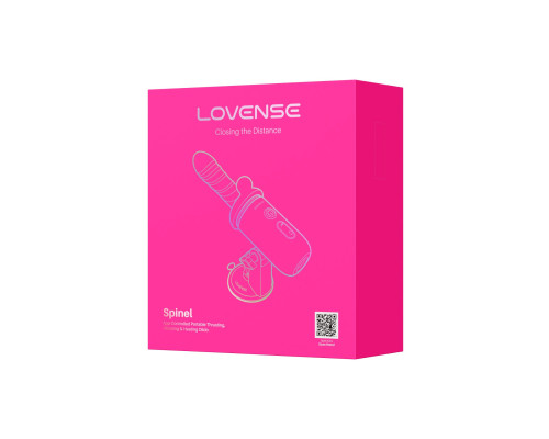 Смарт-міні секс-машина Lovense Spinel імітація фрикцій, підігрів, 3 насадки, на присосці