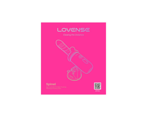 Смарт-міні секс-машина Lovense Spinel імітація фрикцій, підігрів, 3 насадки, на присосці