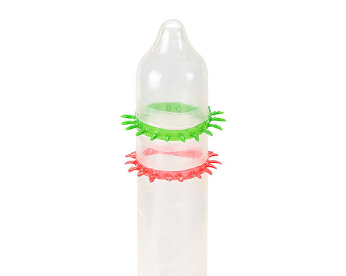 Насадка на член Recare Spike Condom Green (презерватив з рядами шипів)