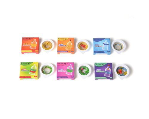 Насадка на член Recare Spike Condom Green (презерватив з рядами шипів)