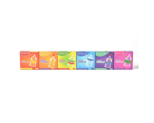 Насадка на член Recare Spike Condom Green (презерватив з рядами шипів)
