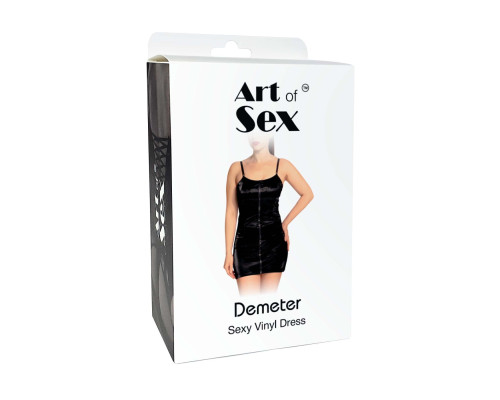 Лакована сукня Art of Sex - Demeter, колір чорний, розмір S