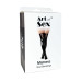 Лаковані панчохи зі шнурівкою Art of Sex - Mistress, чорні, розмір L