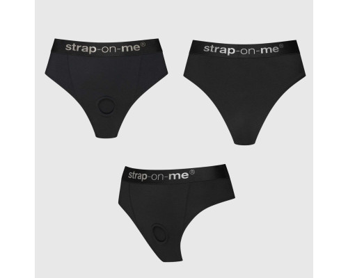 Трусики з фіксацією дилдо Strap-On-Me Harness Lingerie Idole - XS - Black