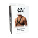 Чоловіча портупея Art of Sex - Spartacus, екошкіра, колір білий, розмір L-2XL