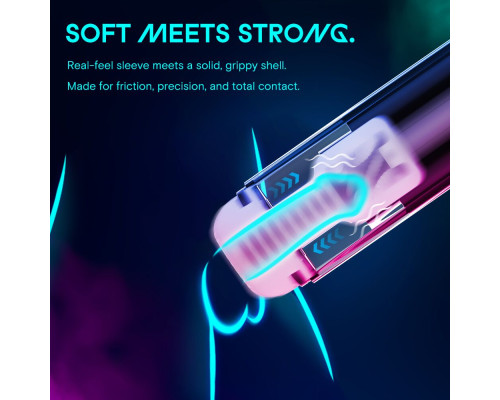 Смарт-мастурбатор Kaotik Labs The Shockwave, режим edging, імітація фрикцій